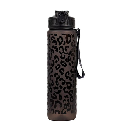 Borraccia sportiva 1L leopardata antigoccia