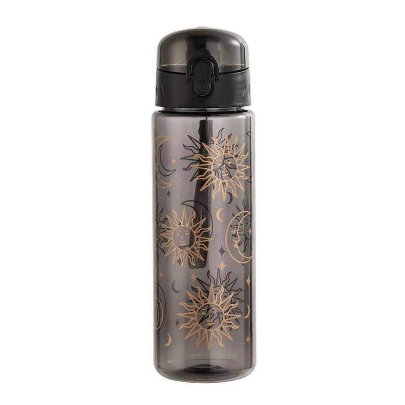 Borraccia sportiva trasparente da 780 ml con margherita