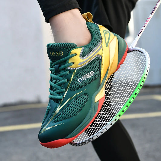 Scarpe da badminton professionali da uomo antiscivolo basse per sport all'aria aperta scarpe da allenamento pinta unita scarpe da corsa casual da uomo