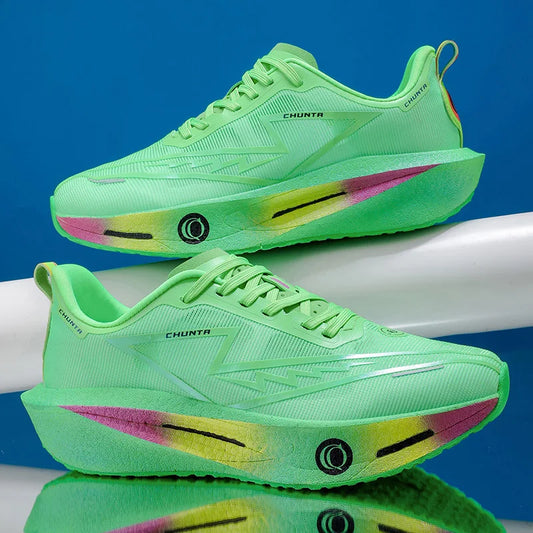 Scarpe da corsa sportive casual e comode tutte alla moda da uomo: in tessuto traspirante, suole ammortizzanti anti-scivolo e resistenti a qualsiasi usura, scarpe da corsa casual stringate con punta tonda, adatte per ogni fase