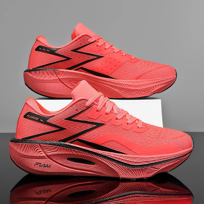 Scarpe dalla corsa sportiva dell'uomo per maratona con piastra in carbonio Cuscino d'aria Scarpe dalla ginnastica dalla lezione Leggere di Donna Calzature dal jogging per l'escursionismo