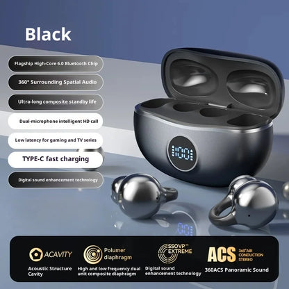 Originale SONY Ear clip OWS Wireless Bluetooth Ear Clip Cuffie sportive da gioco Cuffie HIFI Surround Sound Auricolari con microfono